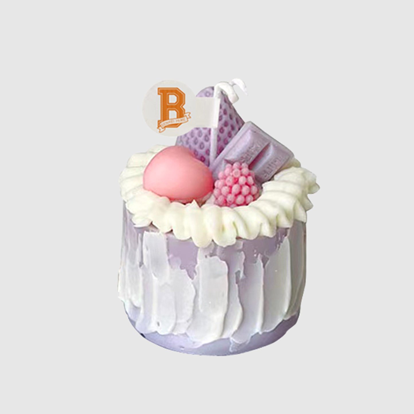 Purple Cake Candle