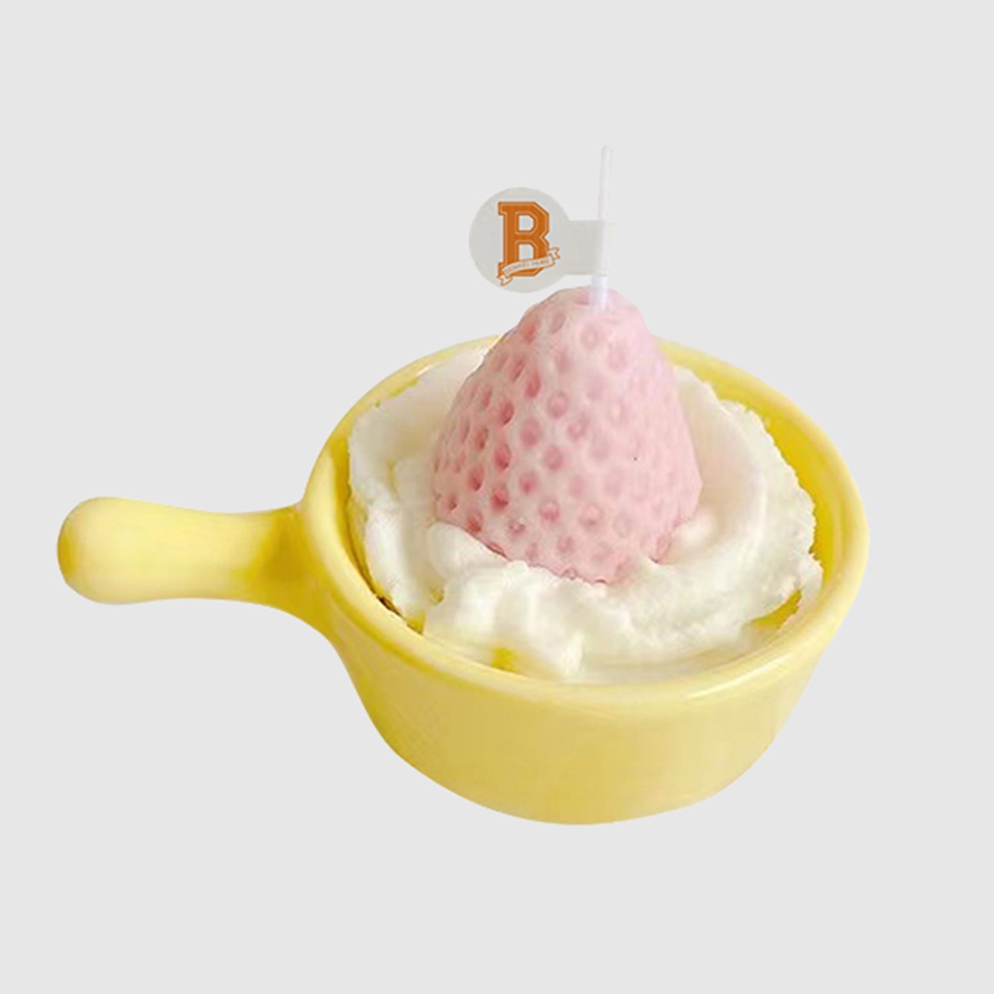 Strawberry Ice Cream Candle Cup